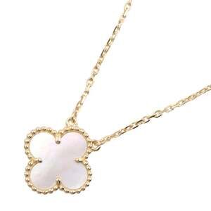 Van Cleef & Arpels Vintage Alhambra Necklace, Mother-of-Pearl 18K Yellow Gold...